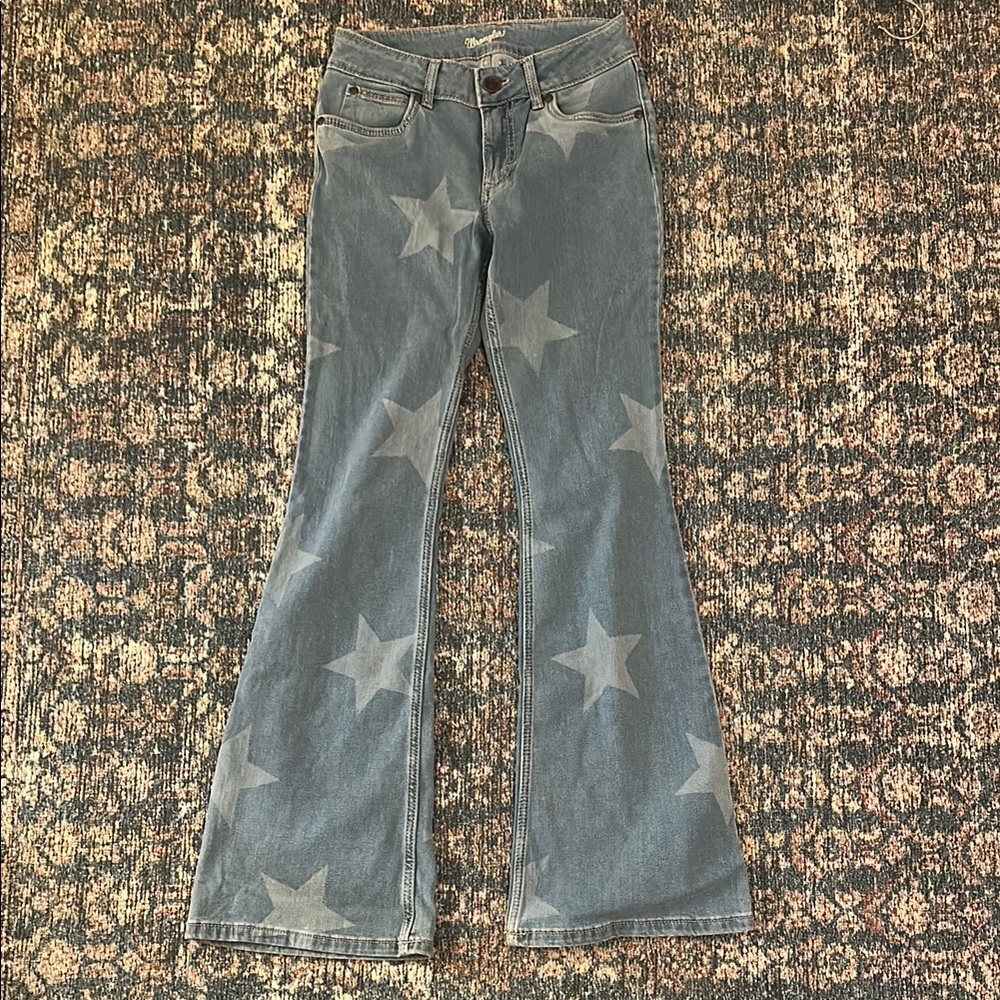 Wrangler Star Pattern Flare Jeans